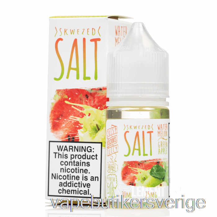 Vape Sverige Vattenmelon Grönt äpple - Skwezed Salter - 30ml 50mg